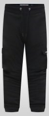 D555 Dexter 1 Cargo Jogger With Bear Embroidery Crna