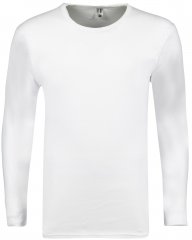 Adamo Royal Fine Ribbed Long sleeve Under-T-shirt White