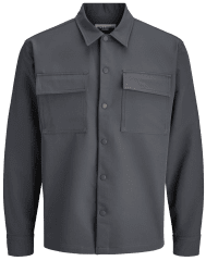 Jack & Jones Point Commute Long Sleeve Shirt Black Oyster
