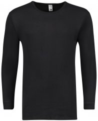 Adamo Royal Fine Ribbed Long sleeve Under-T-shirt Black