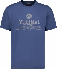 Adamo Sandro Regular fit Slub effect T-shirt Indigo Blue