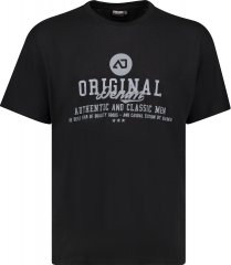Adamo Sandro Regular fit Slub effect T-shirt Black