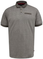D555 Holyhead Teksturirana Polo Majica S Džepom Na Prsima Siva