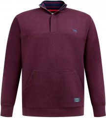 D555 Lancaster Prošivena Majica Bordo