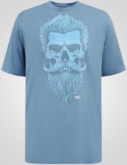 D555 Miller Bearded Skull Majica s Otiskom