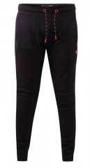 D555 Buckingham Cuffed Jogger With Side Pockets Black