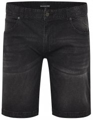 North Latitude 51336 denim kratke hlače crne