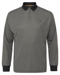 North Latitude Cool Effect Polo Majica Dugih Rukava Crna