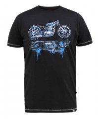 D555 Fritton Bike With Shadow And Drips Printed T-Shirt