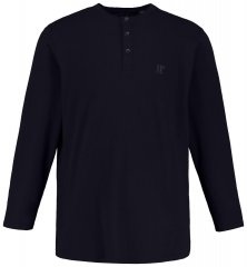 JP1880 702555 Majica Henley dugih rukava Tamnoplava