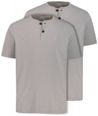 JP1880 708420 Majica Henley 2 komada Siva melanž