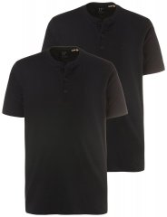 JP1880 708420 Majica Henley 2 komada Crna