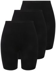 Ulla Popken 716595 Bokserice 3 kom Crna