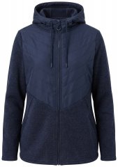 Ulla Popken 800400 Jakna s flis podstavom Tamnoplava