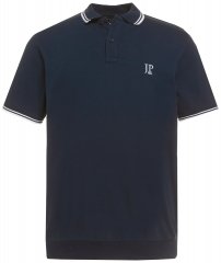 JP1880 802789 Polo majica s bijelim kontrastnim ovratnikom Tamnoplava