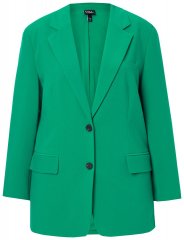 Ulla Popken 826487 Oversize sako s džepovima s preklopom Smaragdno zelena
