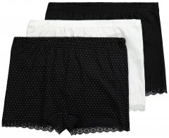 Ulla Popken 827286 Bokserice 3 kom Crna