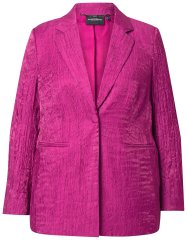 Ulla Popken 830767 Sako s izgužvanim efektom Magenta