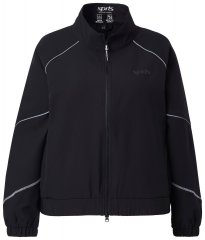 Ulla Popken 833237 Sportska jakna s reflektirajućim detaljima Crna