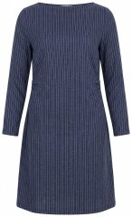 Ulla Popken 834371 Prugasta sportska haljina Tamnoplava