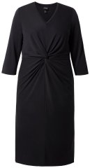 Ulla Popken 836514 Midi haljina s 3/4 rukavima Crna