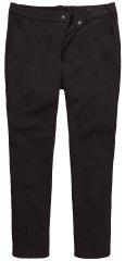 Men+ 207 Bilbao Flexlastic Jersey chino hlače Crna