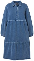 Ulla Popken 840972 Sportska haljina s volanima Indigo