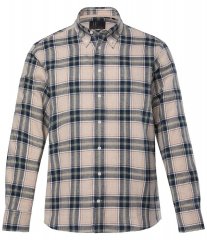 JP1880 Checked Flannel Shirt Long Sleeve Dark Dusty Pink