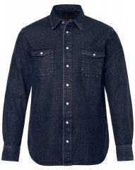 JP1880 Denim Shirt Flexnamic Long Sleeve Navy