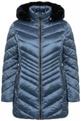 Ulla Popken 842013 Prošivena jakna Denim plava