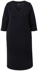 Ulla Popken 843326 Sportska haljina s 3/4 rukavima Crna