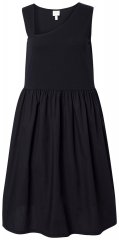 Ulla Popken 848305 Midi haljina bez rukava s V-izrezom Crna