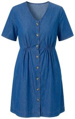 Ulla Popken 848597 Košuljasta haljina Denim plava