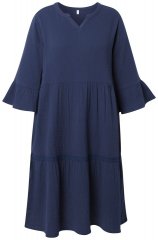 Ulla Popken 849856 Haljina s volanima Tamnoplava