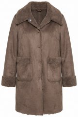 Ulla Popken 850251 Teddy kaput Svijetlosmeđa