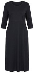 Ulla Popken 850910 Maxi haljina s 3/4 rukavima Crna