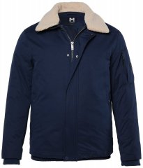 Men+ 369 Jakna bellyfit s teddy ovratnikom Tamnoplava