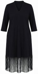 Ulla Popken 852937 Haljina od jerseya Crna