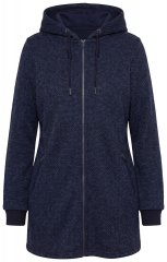 Ulla Popken 853577 Flis jakna Tamnoplava