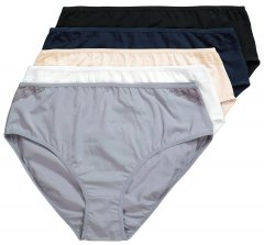 Ulla Popken 853698 Gaćice s čipkom 5 kom Crna