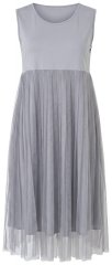 Ulla Popken 853879 Midi haljina A-kroja Siva