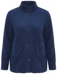 Ulla Popken 854200 Flis jakna Tamnoplava