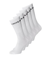 Jack & Jones Basic Logo Teniske čarape Bijela 5-pack