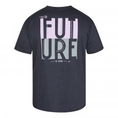 North Latitude T-Shirt With Back Print Crna
