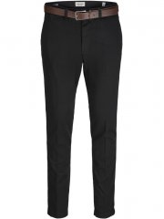 Jack & Jones Marco Franco Chino With Belt Black