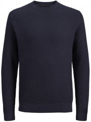 Jack & Jones Barkley Crew Neck Knitted Sweater Night Sky