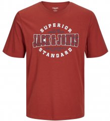Jack & Jones JJELOGO O-Neck T-Shirt Red Ochre