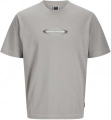 Jack & Jones Pacer Branding Print T-Shirt Grey