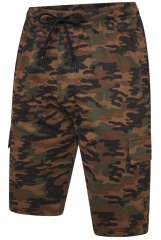 Kam Jeans 3306 Cargo Camo Lounge Shorts Khaki