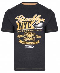 Kam Jeans 5389 Brooklyn NYC T-Shirt Charcoal